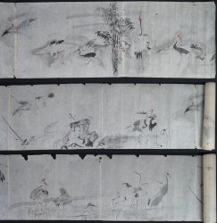 Antique Tsuru scroll 1700