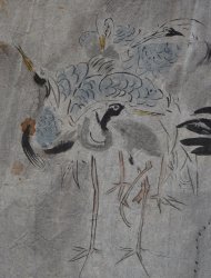 Antique Tsuru scroll 1700