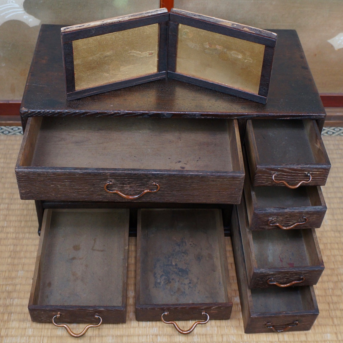 Antique Chadansu Japanese furniture 1900 Japan Tansu craft eBay