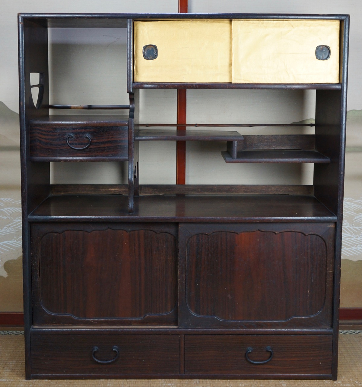 Vintage Chadansu Japanese furniture 1900s Japan Tansu craft eBay