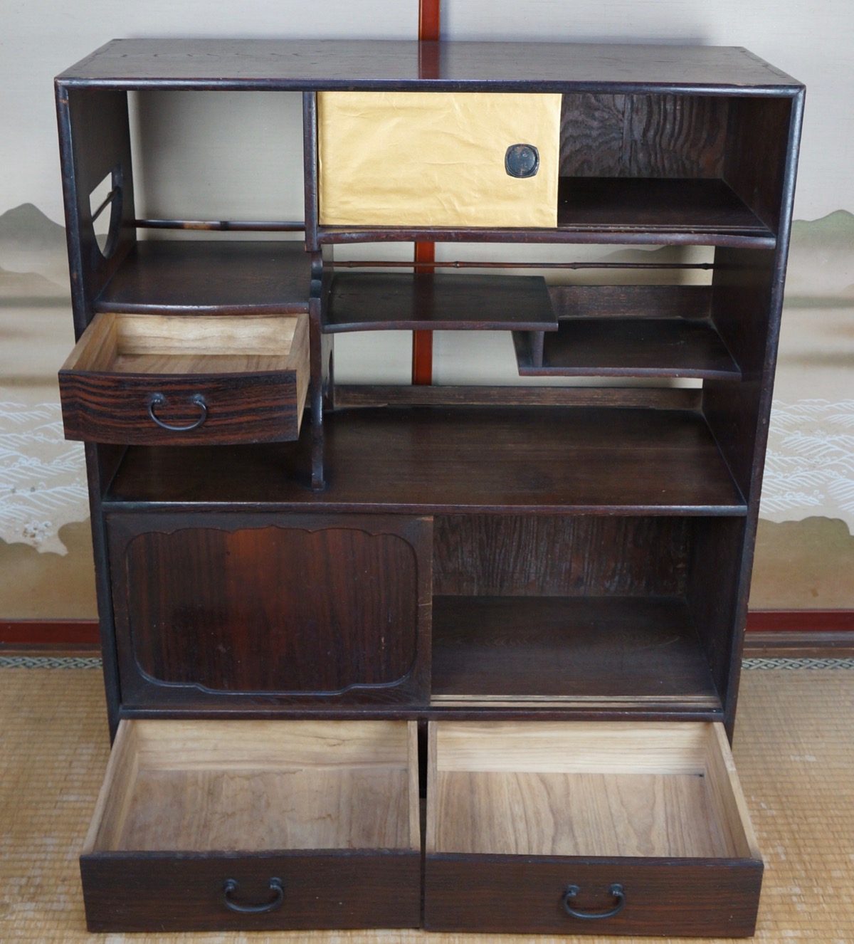 Vintage Chadansu Japanese furniture 1900s Japan Tansu craft eBay