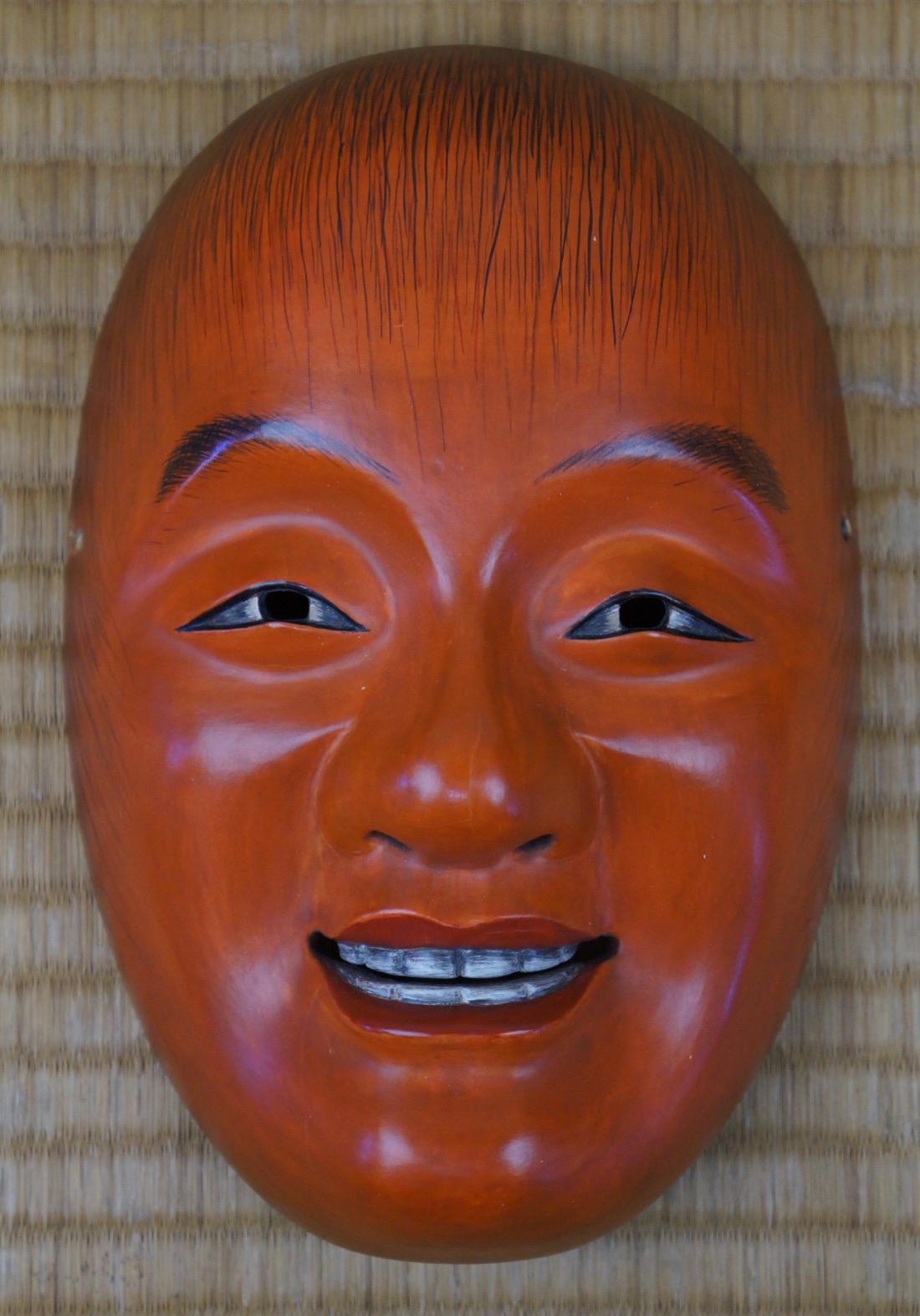 Antique Noh Japanese wood mask 1900 Japan Komote Nomen art eBay