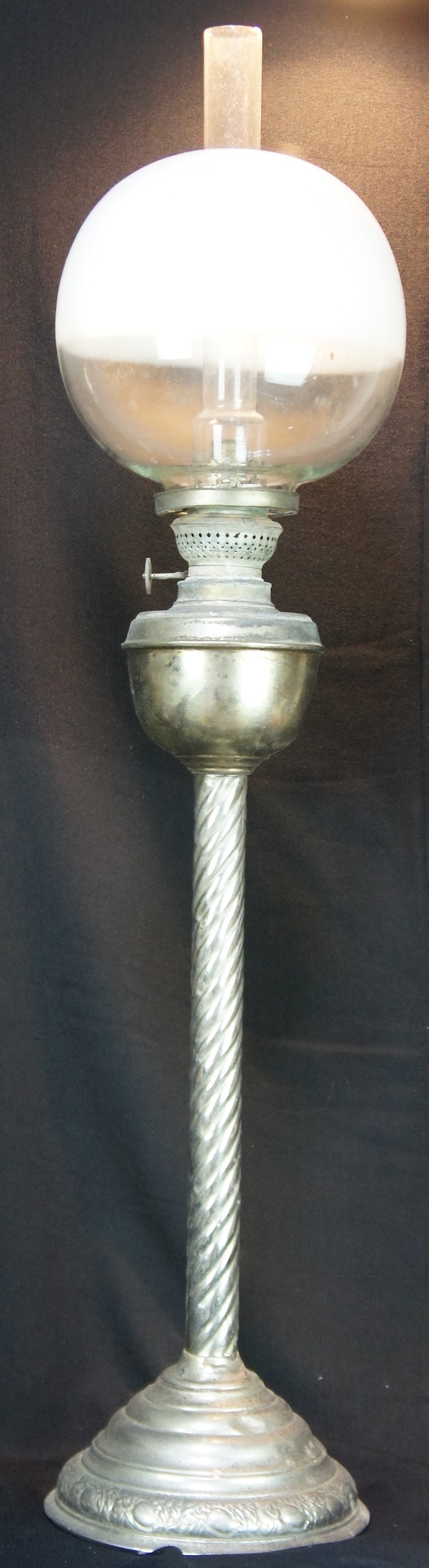 Antique Japanese oil lamp 1900 Japan hand made glass craft eBay