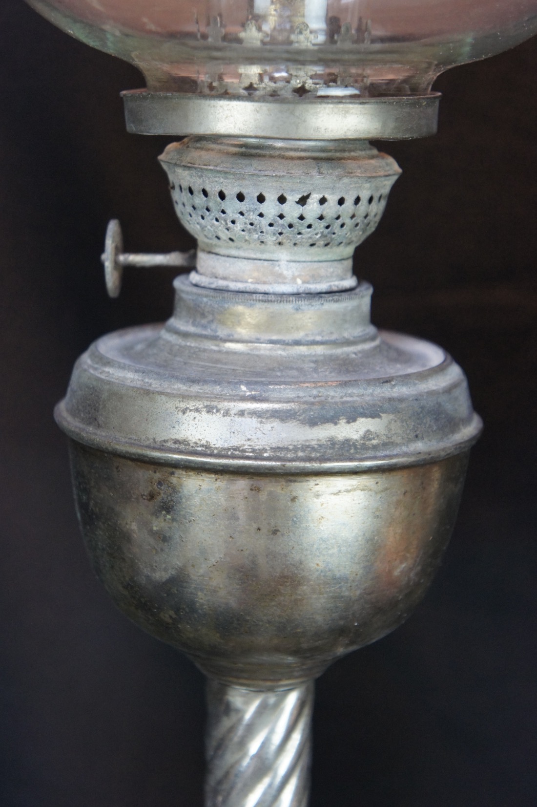 Antique Japanese oil lamp 1900 Japan hand made glass craft eBay