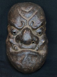 Antique Oni mask 1800s