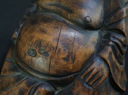 Bamboo Hotei deity 1920