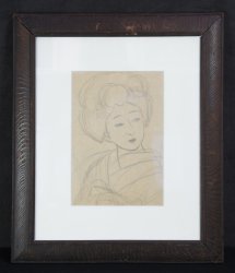 Bijin-Onna sketch 1920 Maiko