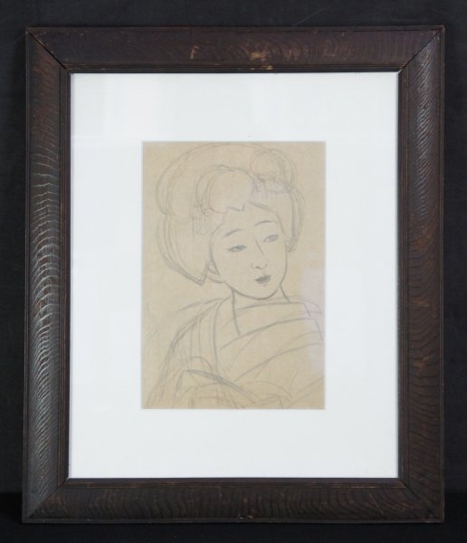 Bijin-Onna sketch 1920 Maiko