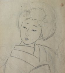 Bijin-Onna sketch 1920 Maiko