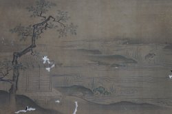 Birds and landscape painting 1800