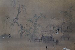 Birds and landscape painting 1800