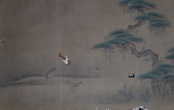 Birds and landscape painting 1800