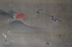 Birds and landscape painting 1800