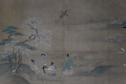Birds and landscape painting 1800