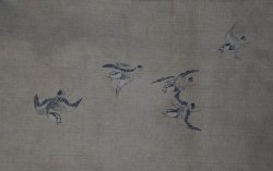 Birds and landscape painting 1800