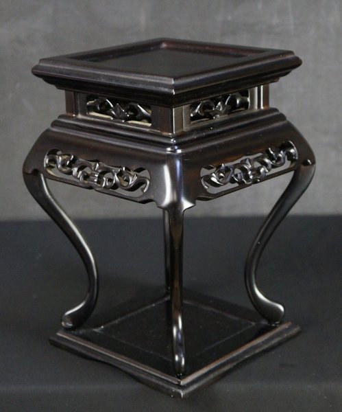 Bonsai stand table 1950 wood B