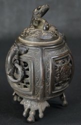 Bronze censer Koro 1900 craft