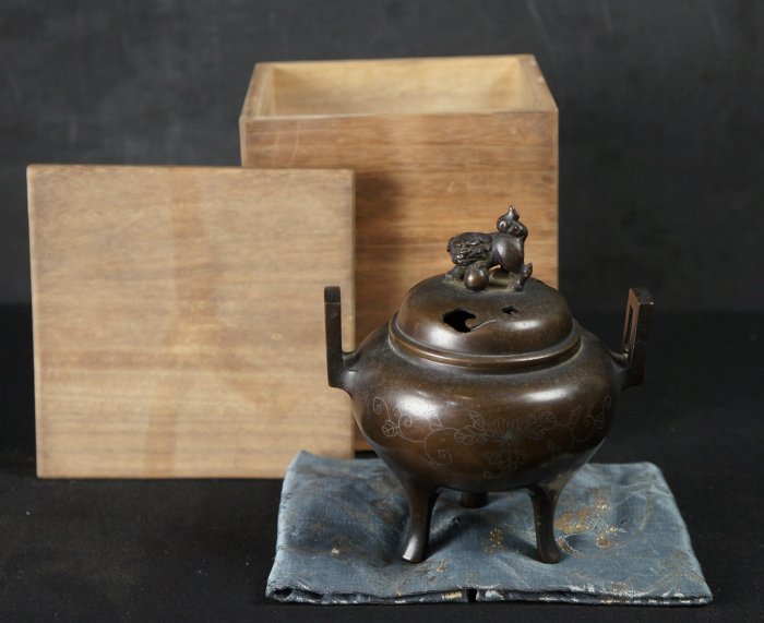 Bronze censer Koro bronze 1880