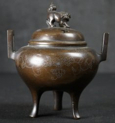 Bronze censer Koro bronze 1880