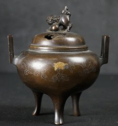 Bronze censer Koro bronze 1880