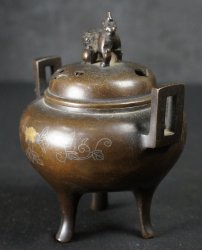 Bronze censer Koro bronze 1880