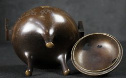 Bronze censer Koro bronze 1880