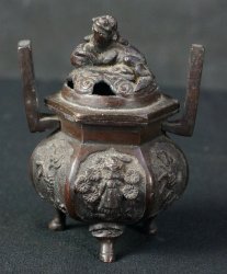 Bronze censer Meiji Koro 1880s