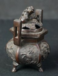 Bronze censer Meiji Koro 1880s