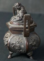 Bronze censer Meiji Koro 1880s
