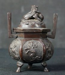 Bronze censer Meiji Koro 1880s