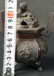 Bronze censer Meiji Koro 1880s