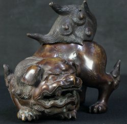 Bronze censer Shishi 1800