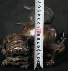 Bronze censer Shishi 1800