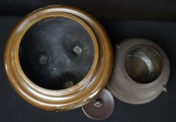 Bronze Chagama cast iron1980