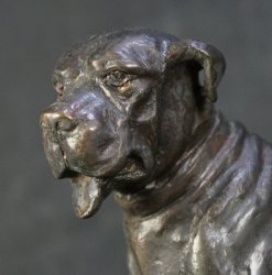Bronze sculpture Inu 1970