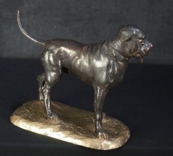 Bronze sculpture Inu 1970