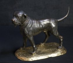 Bronze sculpture Inu 1970