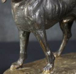 Bronze sculpture Inu 1970
