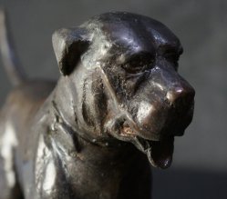 Bronze sculpture Inu 1970