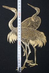 Bronze tsuru birds 1980