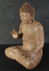 Buddha sculpture temple 1970