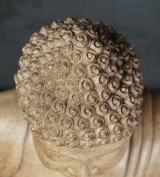 Buddha sculpture temple 1970