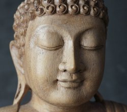 Buddha sculpture temple 1970