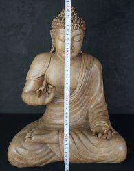 Buddha sculpture temple 1970