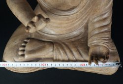 Buddha sculpture temple 1970