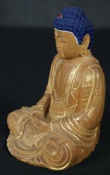 Buddha wood carving 1970 h