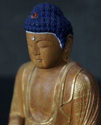 Buddha wood carving 1970 h