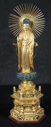 Buddha wood carving 1970 D