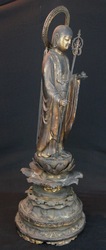 Jisobosatsu Buddhist wood sculpture 1700s