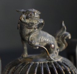 Buddhist altar 1900 bronze set